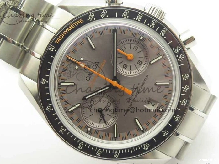 0328 Speedmaster Moonwatch OMF 1:1 Best Edition Gray Dial on SS Bracelet A TravelReady 8042